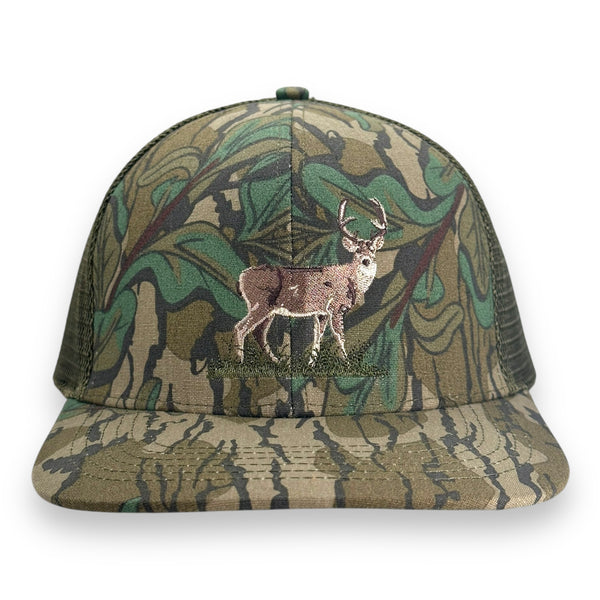 Broadside Buck Trucker Hat- Greenleaf