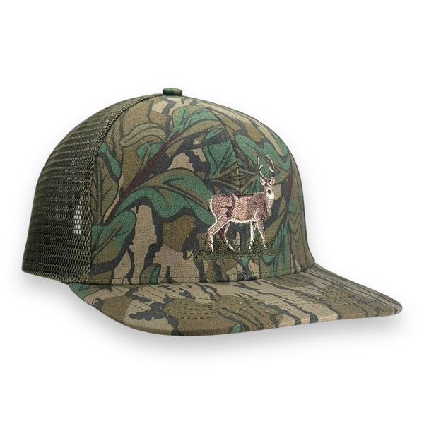 Broadside Buck Trucker Hat- Greenleaf